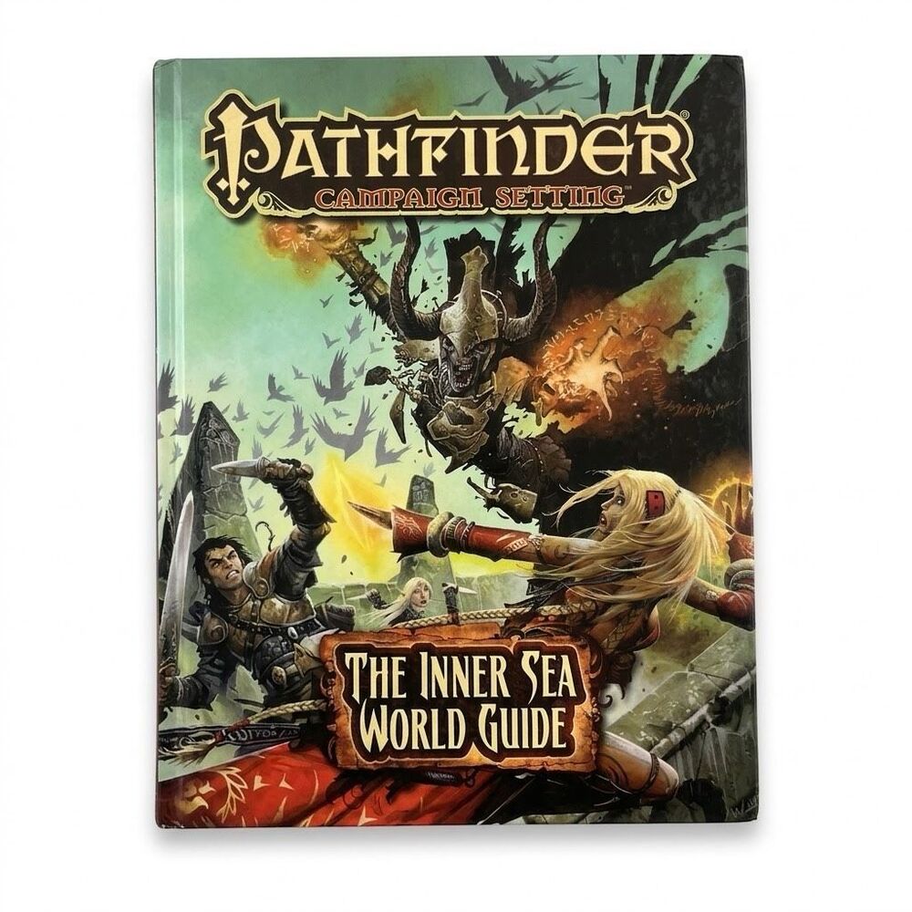 Pathfinder Roleplaying Game Inner Sea World Guide Campaign Setting 1e HC VG
